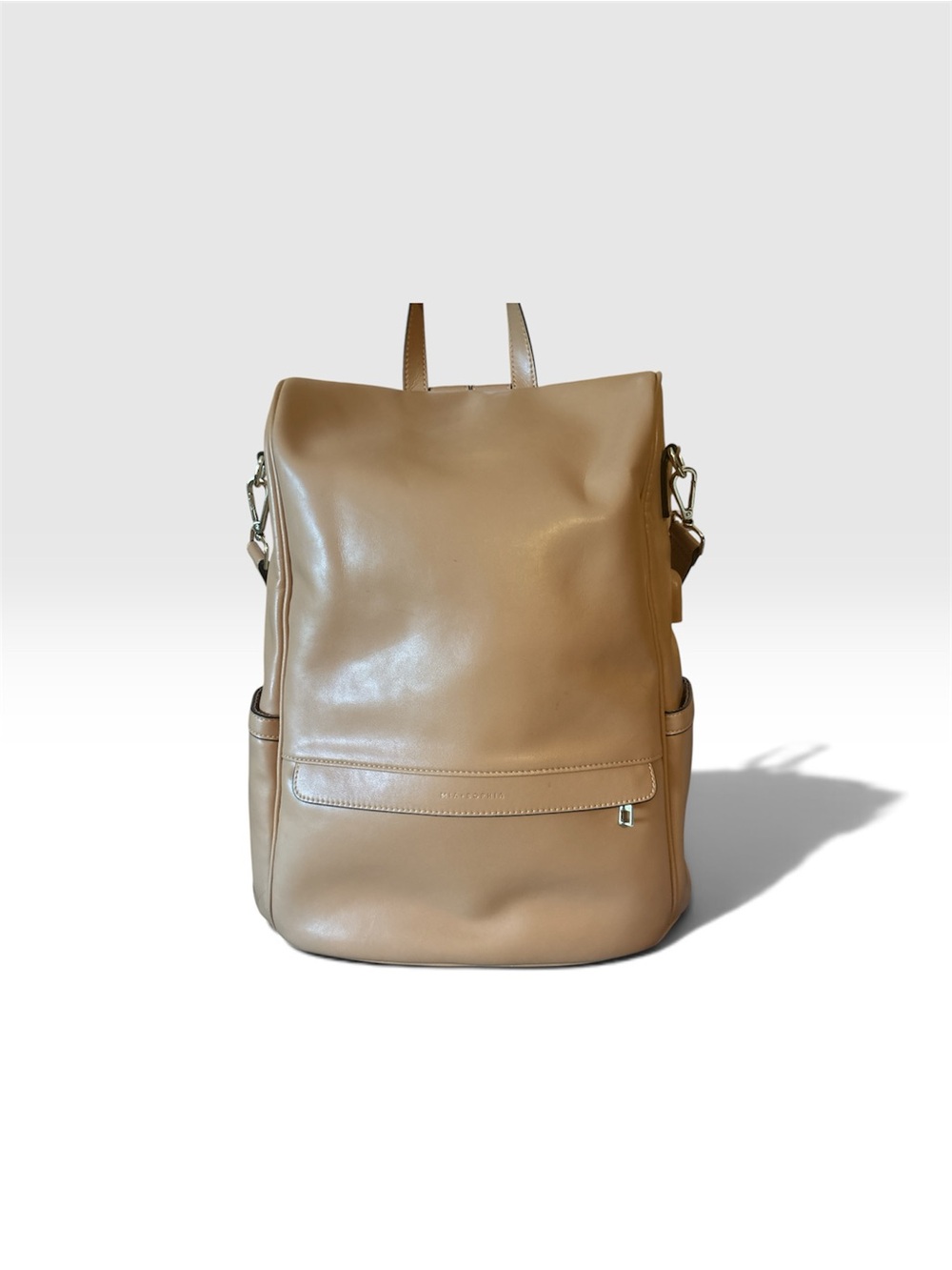 Mia + Sophia Backpack in Camel Tan